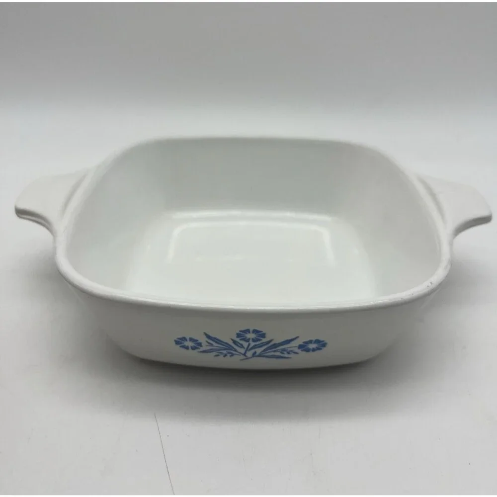 CorningWare Blue Corn Flower Petit Baking Dishes, Set Of 2 P-41-B